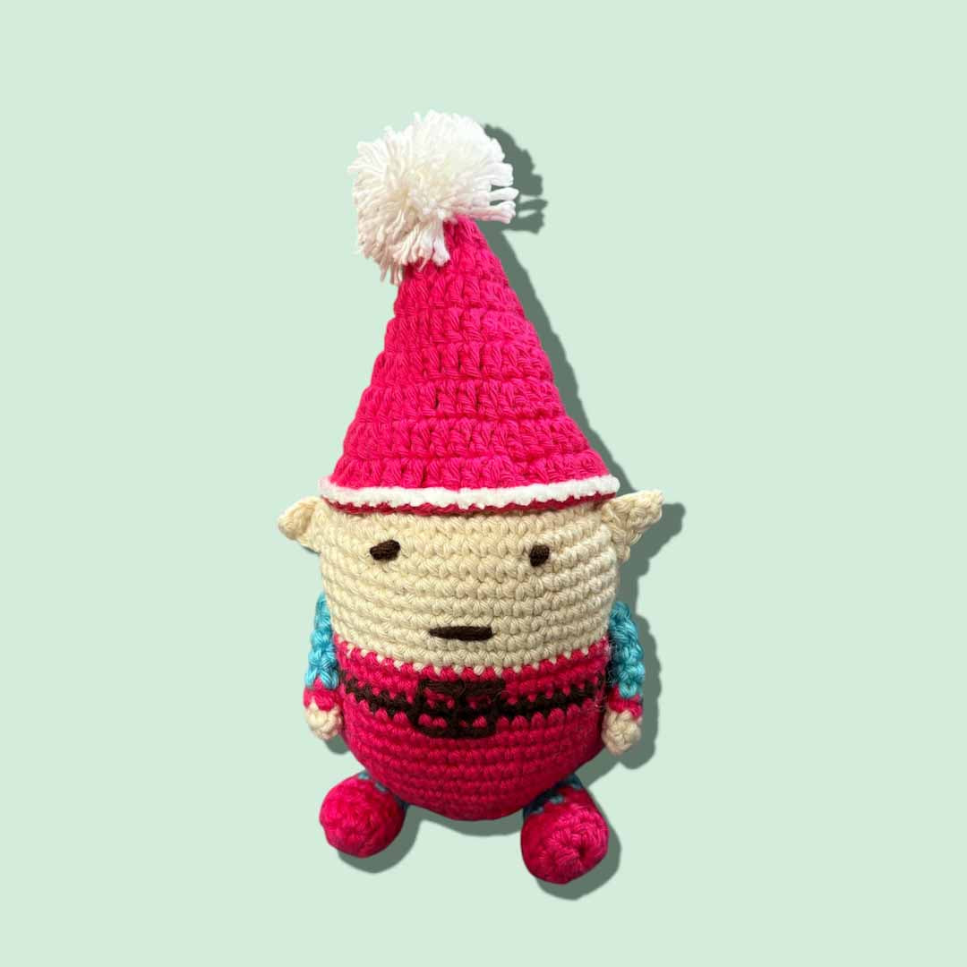 Crochet Pink Elf - Hooked on Yarn_Just Makers