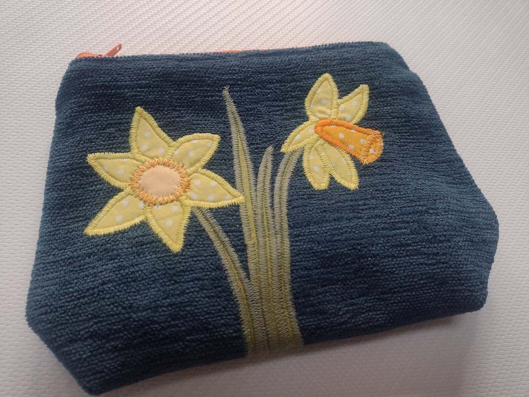 Daffodil Make Up Bag Made by Marianne - Just Makers Made by Marianne