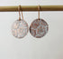 Daisy Textured Copper Earrings - 830 Degrees_Just Makers