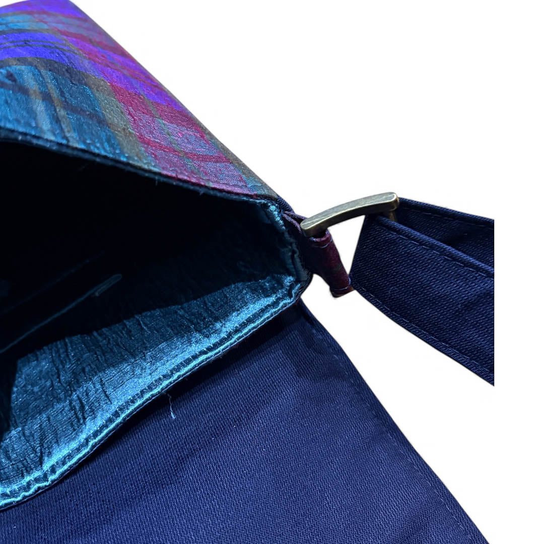 Deep Colours Silk and Wool Handbag - Amanda Scott_Just Makers_Just Makers