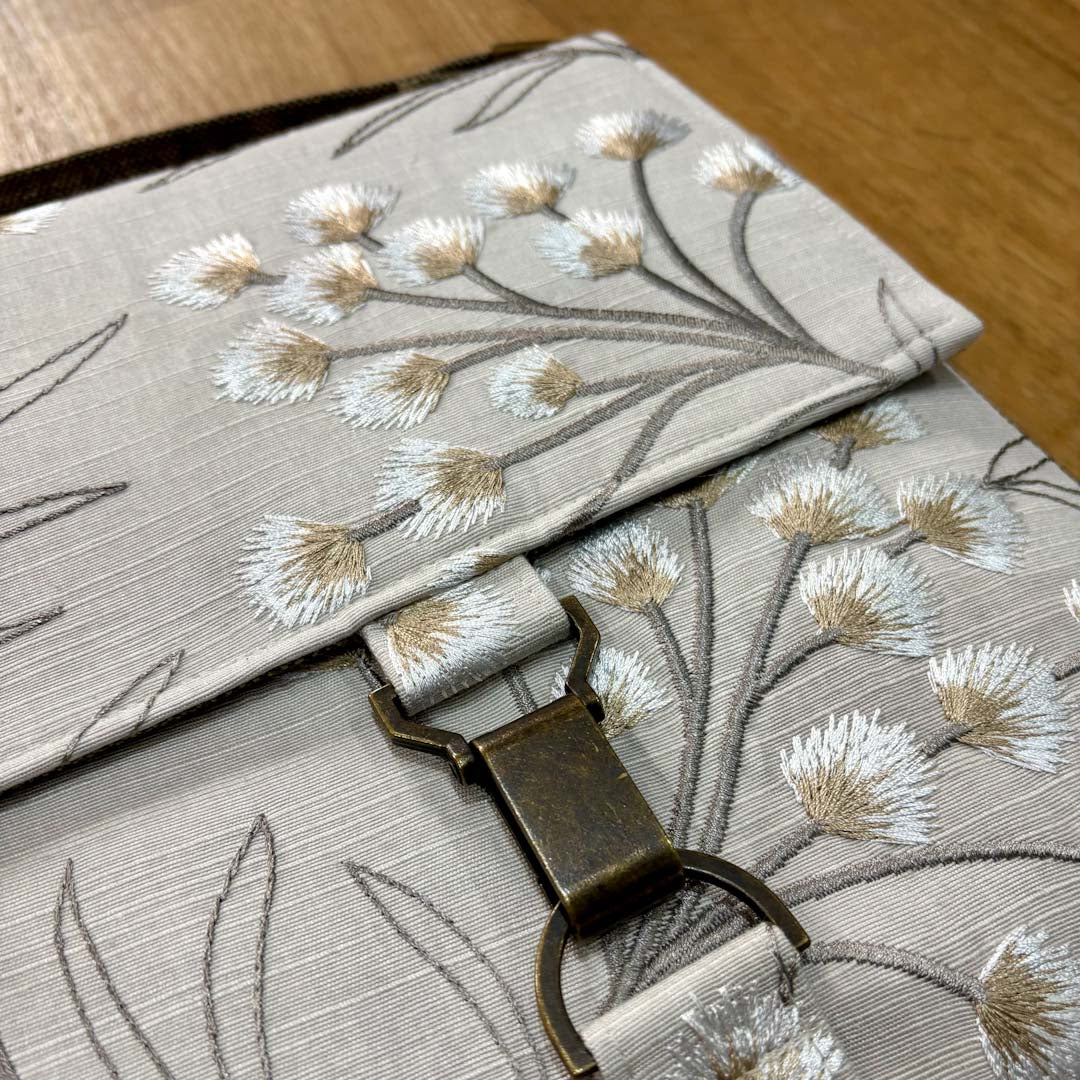 Embroidered Cotton Handbag Close Up - Amanda Scott_Just Makers