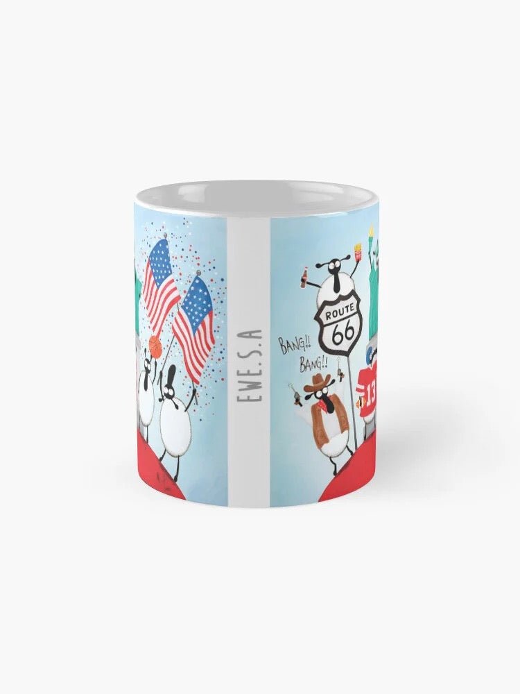 Ewe.S.A Ceramic Mug - Mervyn Tay Art - Just Makers Mervyn Tay Art
