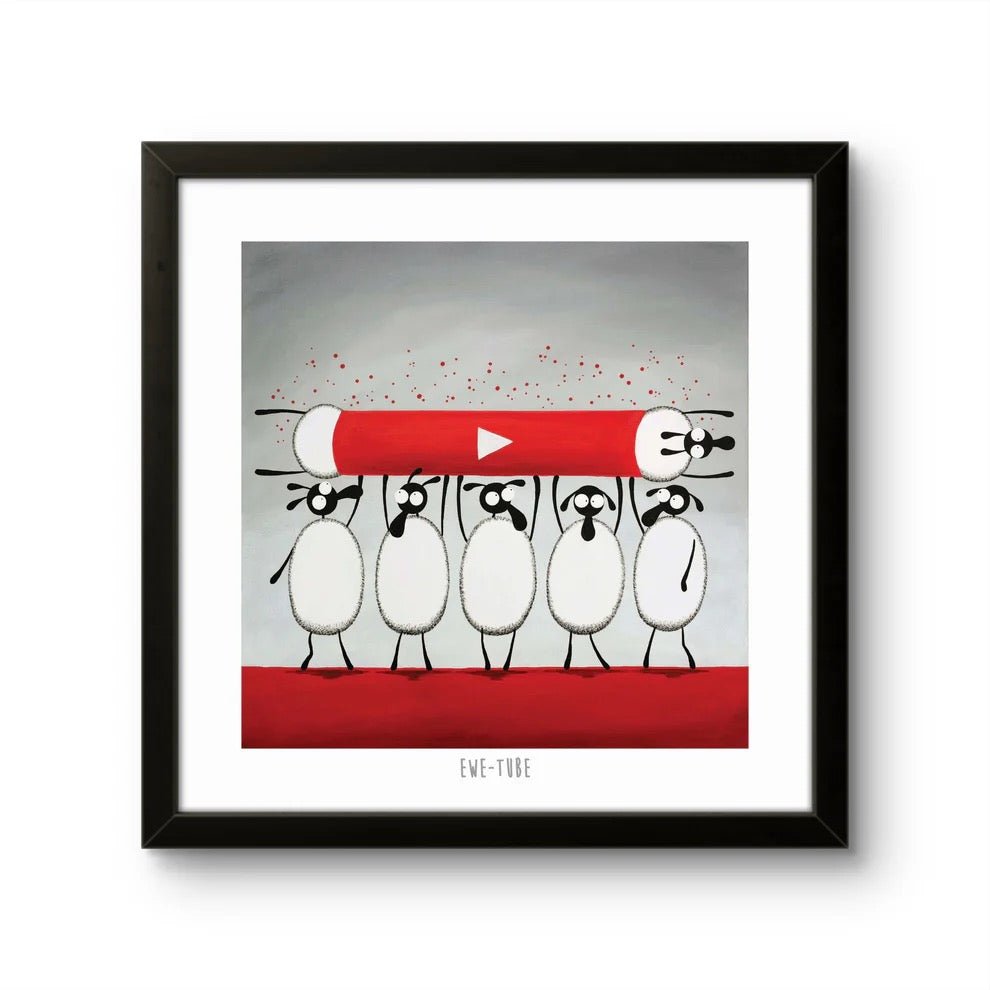 Ewe Tube 10" Print - Mervyn Tay Art - Just Makers Mervyn Tay Art
