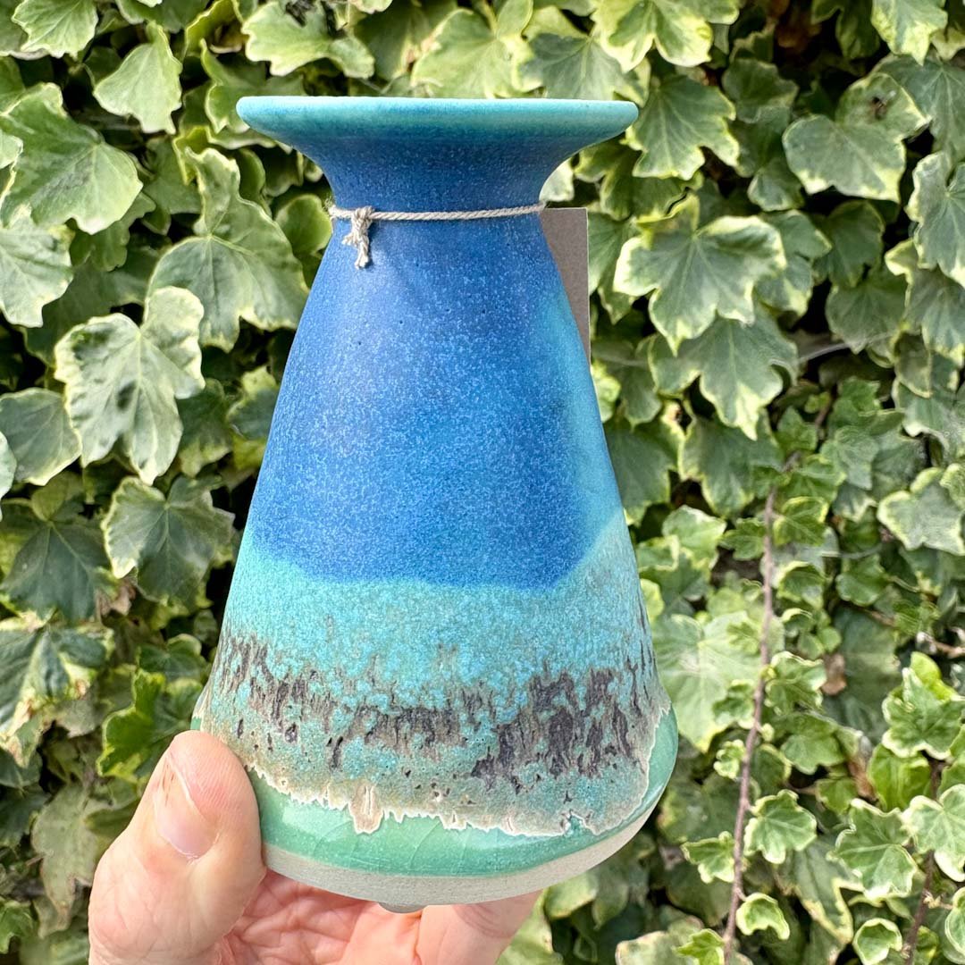 Flared Bud Vase - Skyline - Lorna Gilbert - Just Makers Lorna Gilbert Ceramics