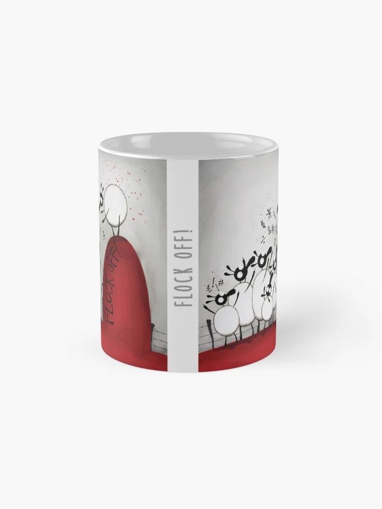 Flock Off! Ceramic Mug - Mervyn Tay Art - Just Makers Mervyn Tay Art
