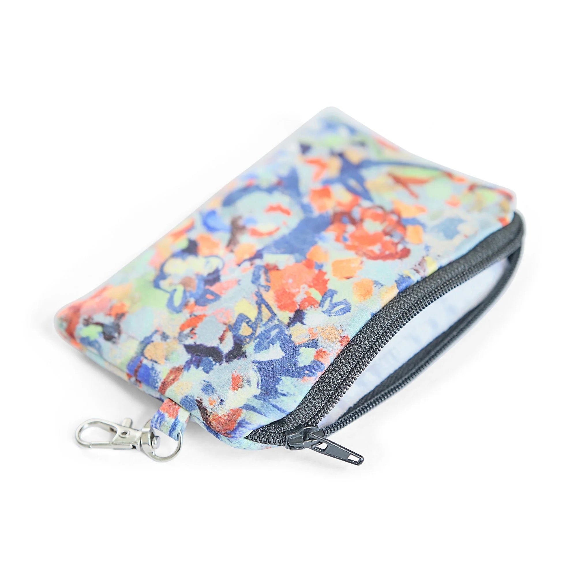 Flower Field Silk Pouch / Coin Purse - Pattern Passion_Just Makers