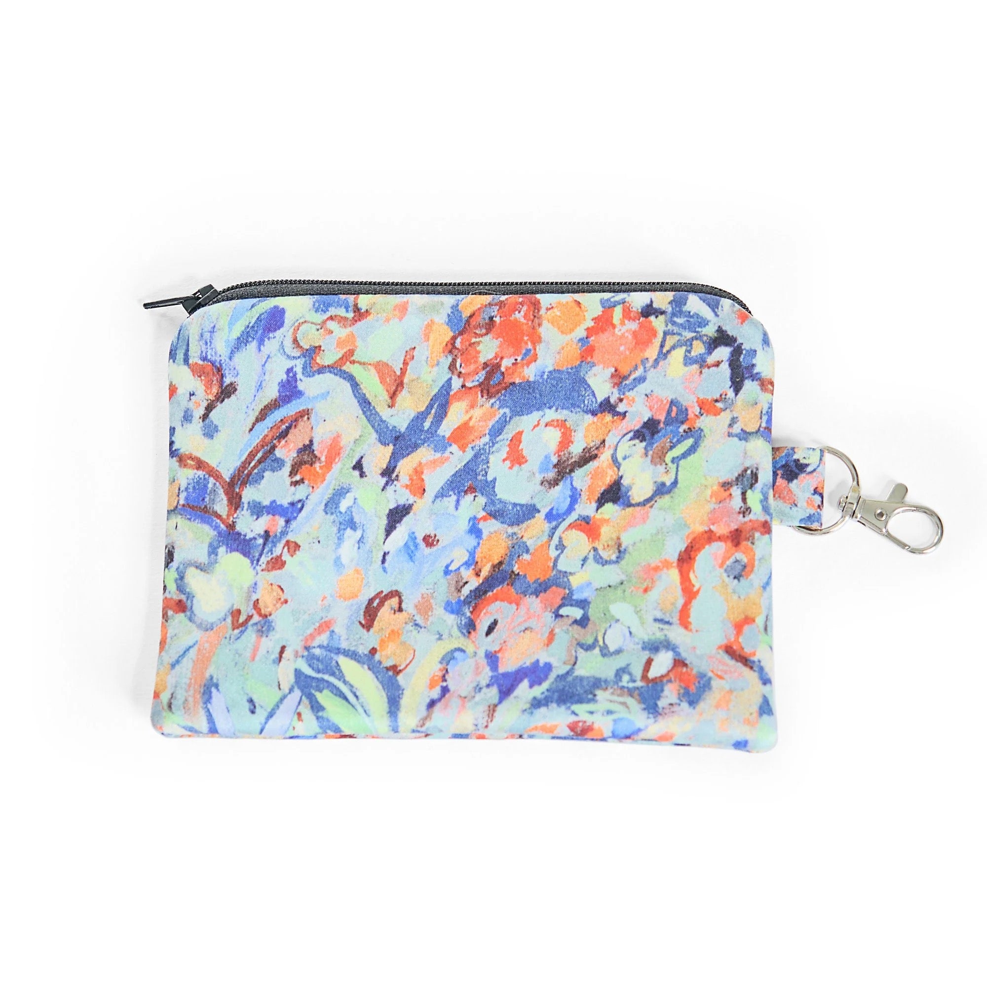 Flower Field Silk Pouch / Coin Purse - Pattern Passion_Just Makers