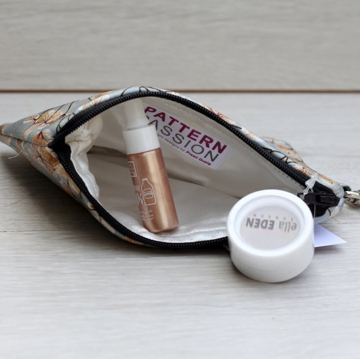 Flowering Blossoms Silk Pouch - Pattern Passion - Just Makers Pattern Passion