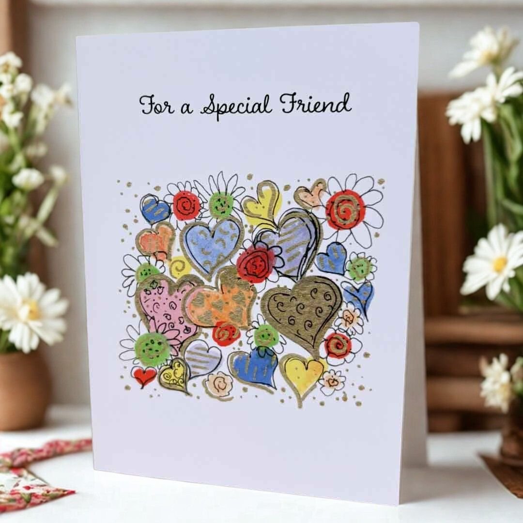 For a Special Friend Card - Beverley Holgate - Just Makers Beverley Holgate