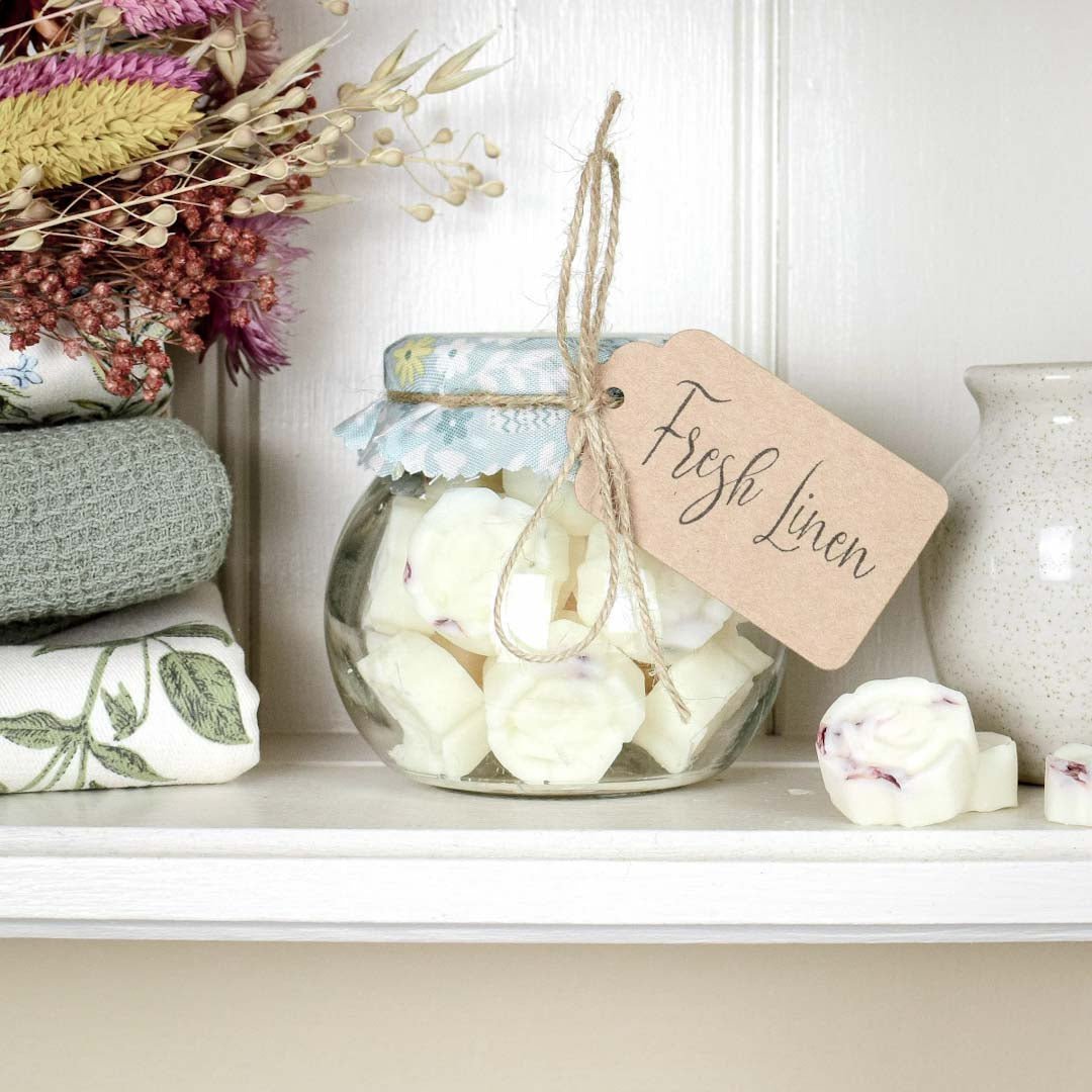 Fresh Linen Natural Soy Wax Melts - Dales Studios Co - Just Makers Dales Studios Co
