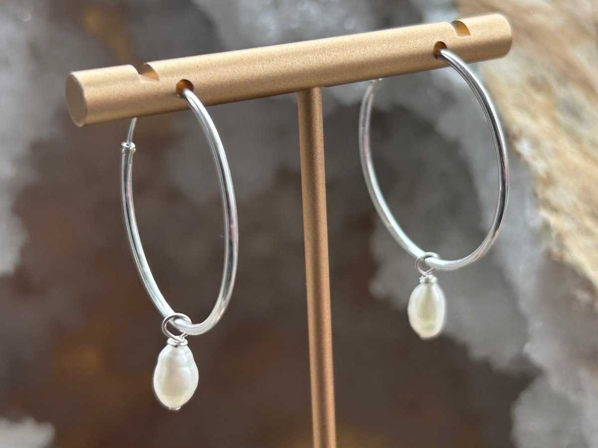 Fresh Water Pearl Earrings - Hart, Body and Soul - Just Makers Hart, Body and Soul