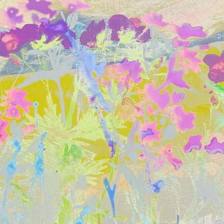 Full on Flowers Greeting Card - Gill Kirk - Just Makers Gill Kirk Artist