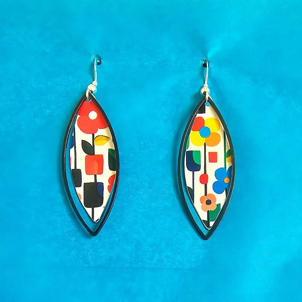 Fusion Flower Pots Earrings - Nancy Jones_Just Makers