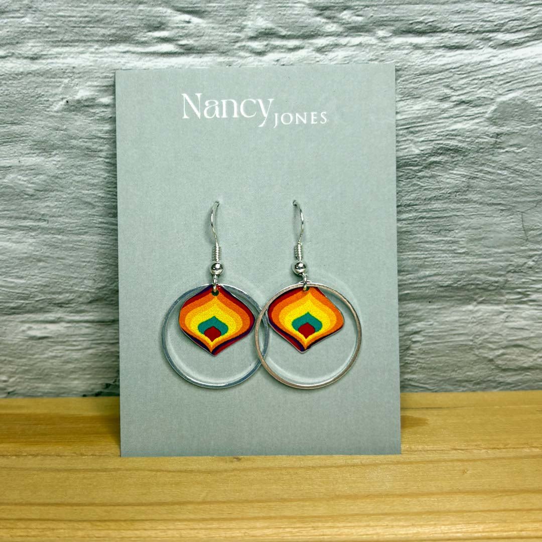 Fusion Retro Cool Beans Earrings - Nancy Jones - Just Makers Nancy Jones Jewellery