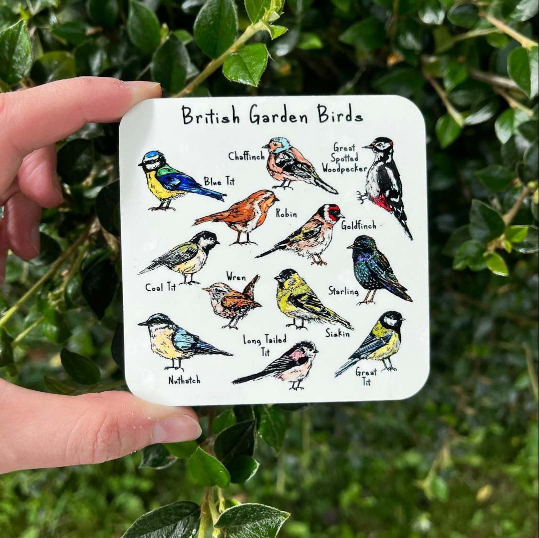 Garden Birds Coaster - HD Designs - Just Makers HD Designs