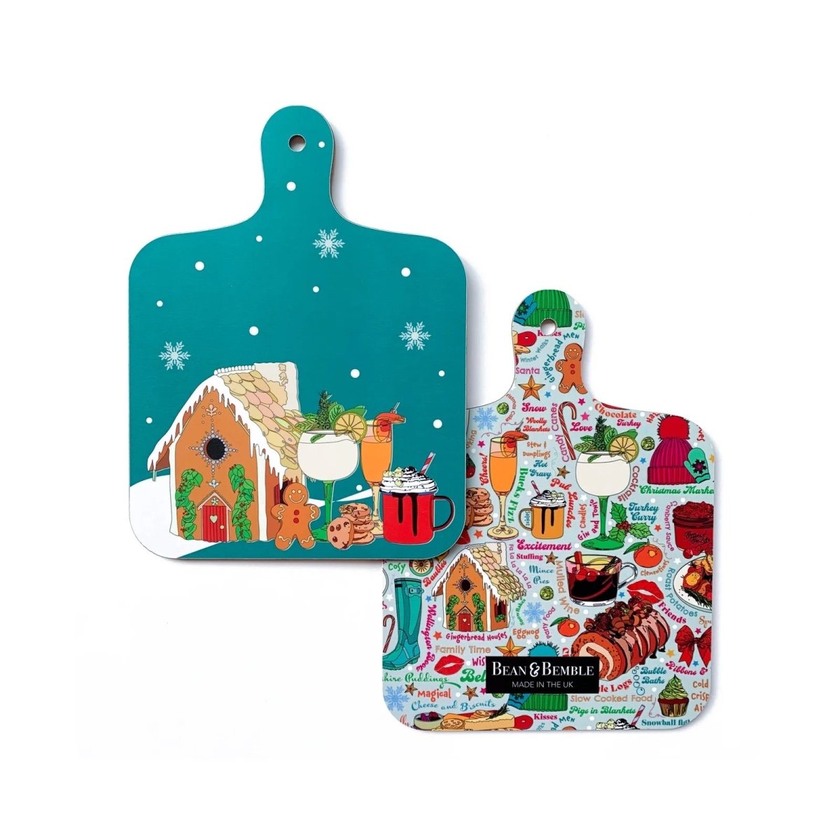 Gingerbread House Mini Chopping Board - Bean and Bemble - Just Makers Bean and Bemble