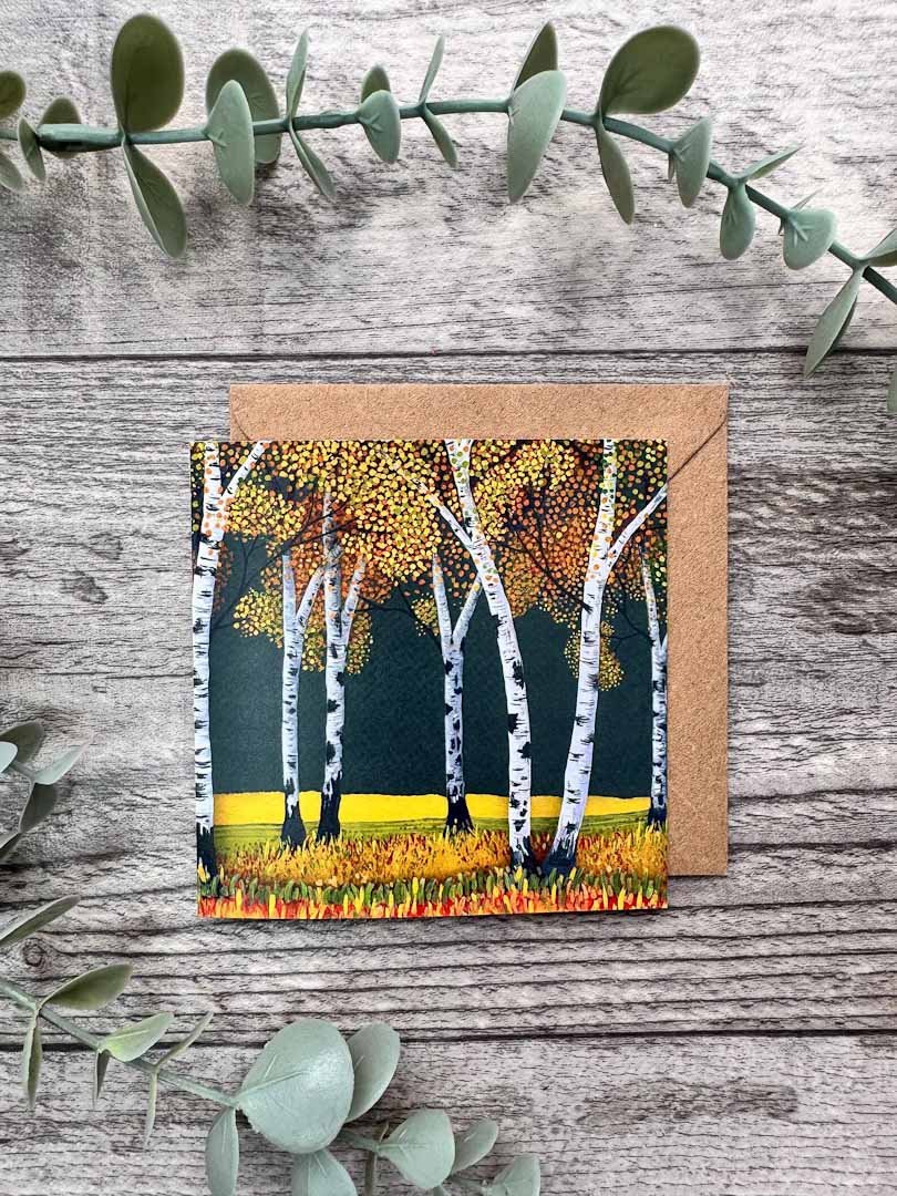 Glass Forest Mini Card - Sarah Jane Nicholls - Just Makers Sarah Jane Nicholls