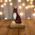 Glass Fox on Wood - Drsagonfly Glass Art_Just Maker