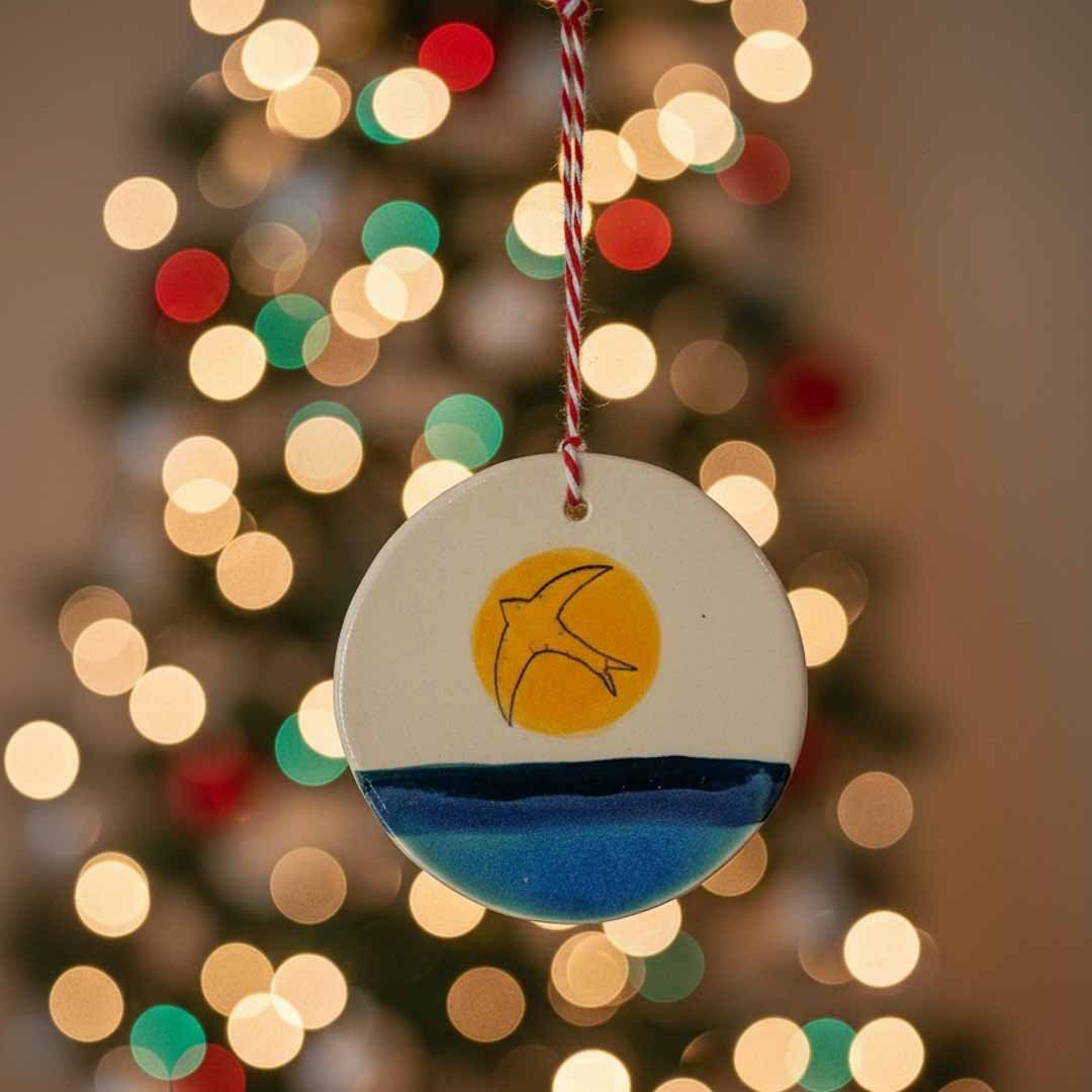 Golden Swift Decoration - Lorna Gilbert Ceramics - Just Makers Lorna Gilbert Ceramics