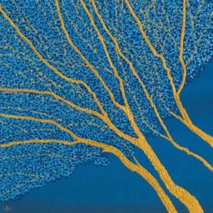 Golden Tree Original Painting - Sarah Jane Nicholls - Just Makers Sarah Jane Nicholls