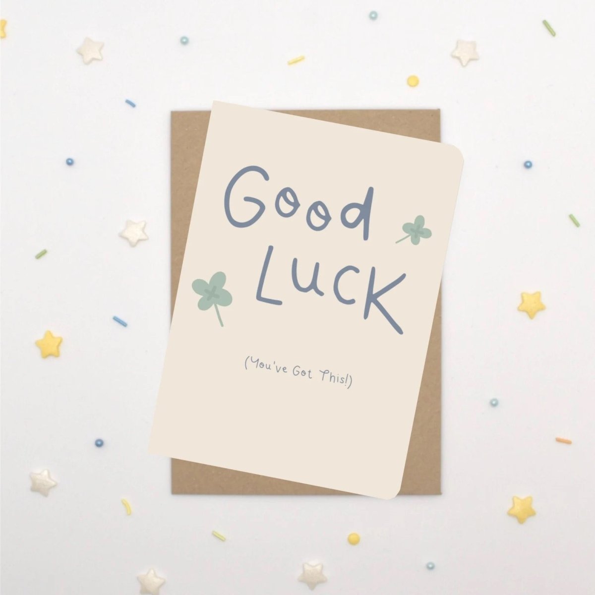 Good Luck Card - Scribble & Print Co - Just Makers Rachel of Scribble & Print Co