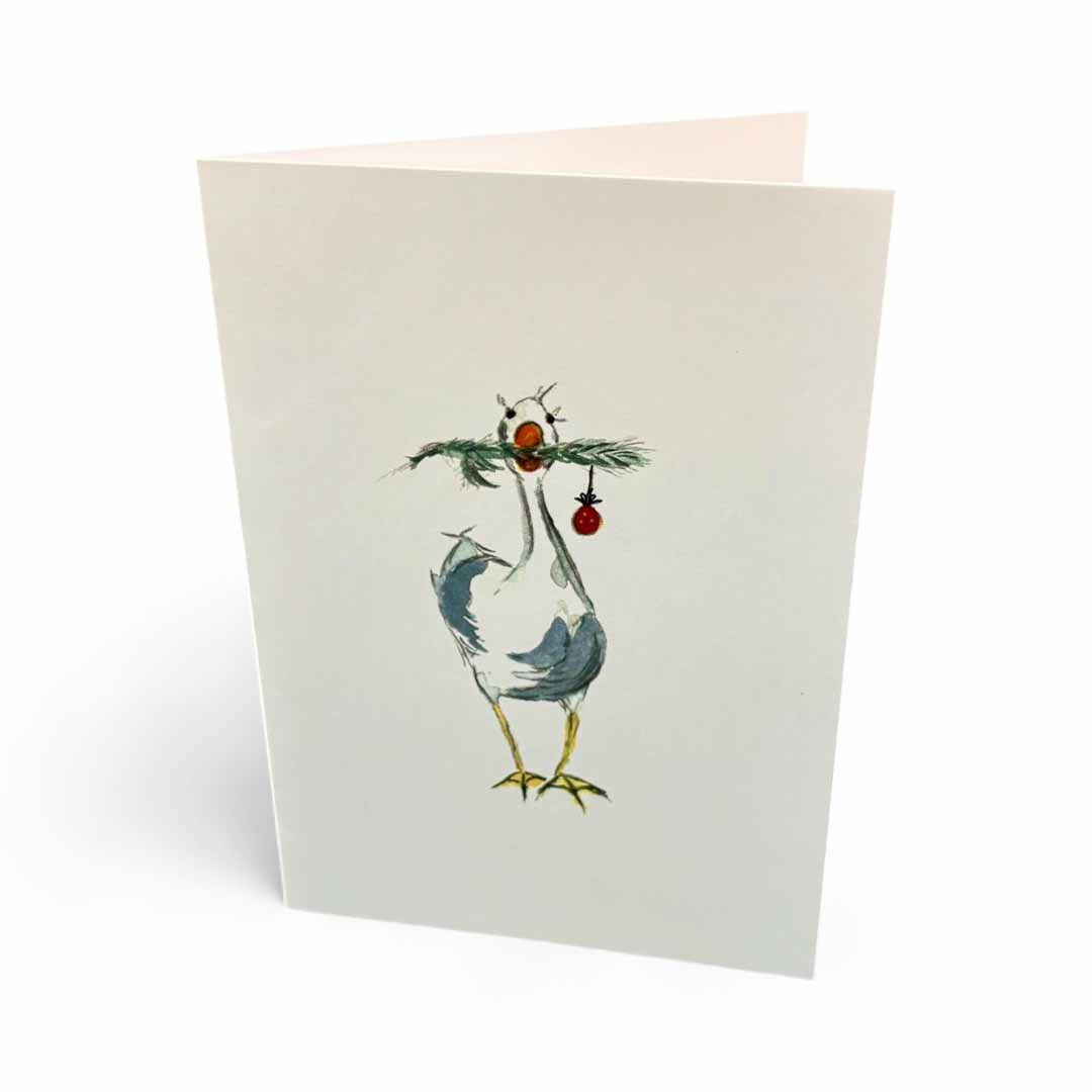 Goose Christmas Card - Beverley Holgate_Just Makers