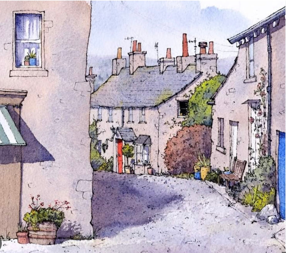 Grassington A5 Mounted Print - Matty Burnham_Just Makers
