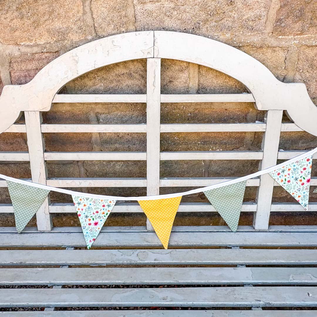 Green and Yellow Bunting - Made by Marianne - Just Makers Made by Marianne