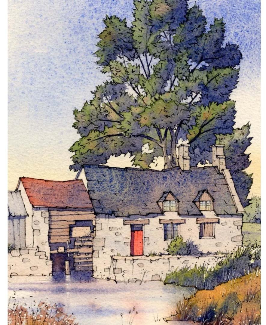 Gretton Mill A4 Mounted Print - Matty Burnham - Just Makers Matty Burnham