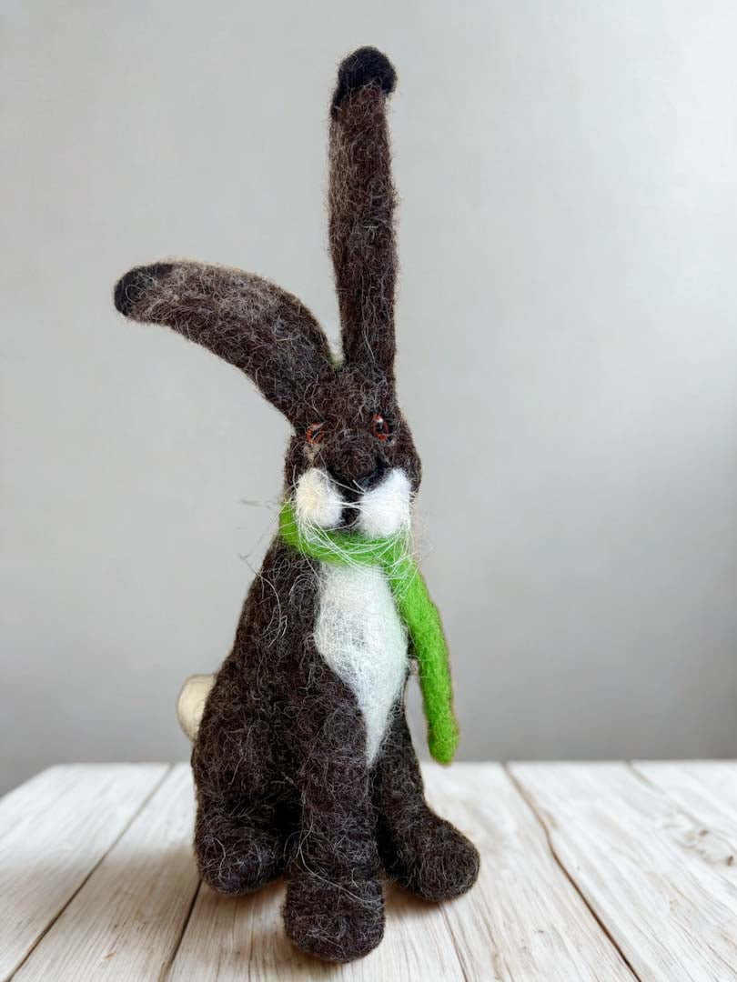 Grey Felt Hare - Pam Chilton_Just Makers