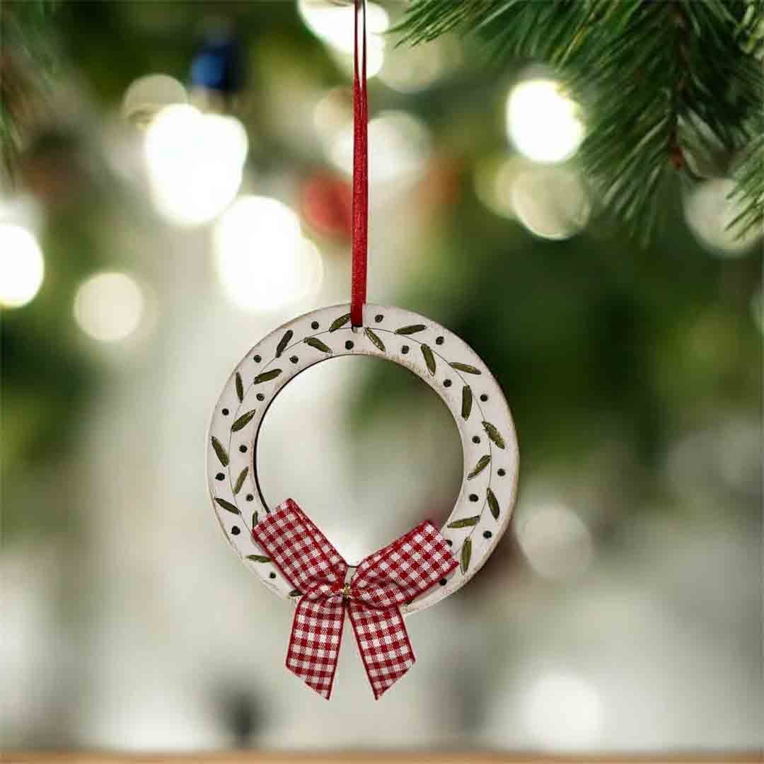 Hand Painted Berry Wreath Wooden Decoration - Natty Deco - Just Makers Natty Deco