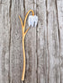Hand Painted Blue Flower Stem - Natty Deco_Just Makers