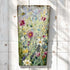 Hand Painted Floral Meadow Wooden Tile - Jenny Blue Art_Just Makers
