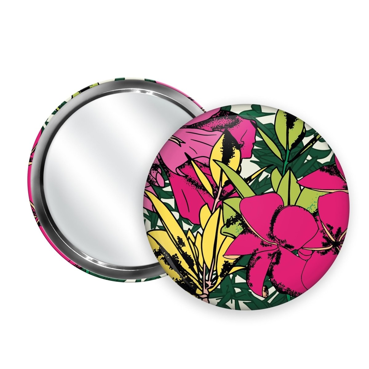 Handbag Mirror - Tropical - Bean and Bemble - Just Makers Bean and Bemble