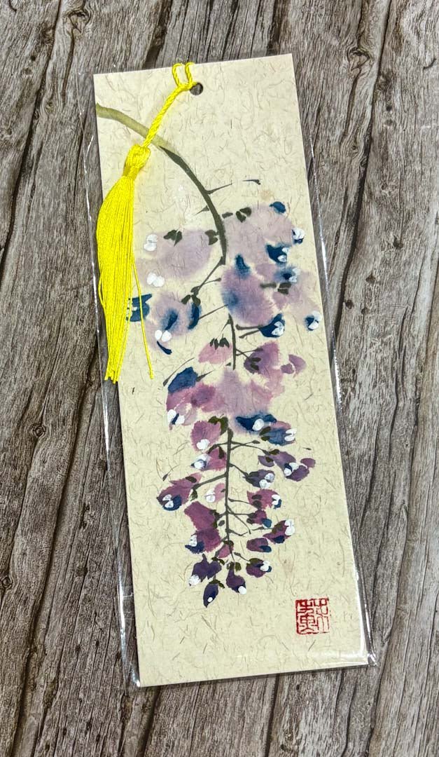 Handpainted Blossom Bookmark - Su Yao - Just Makers Su Yao Wukong China Art Craft