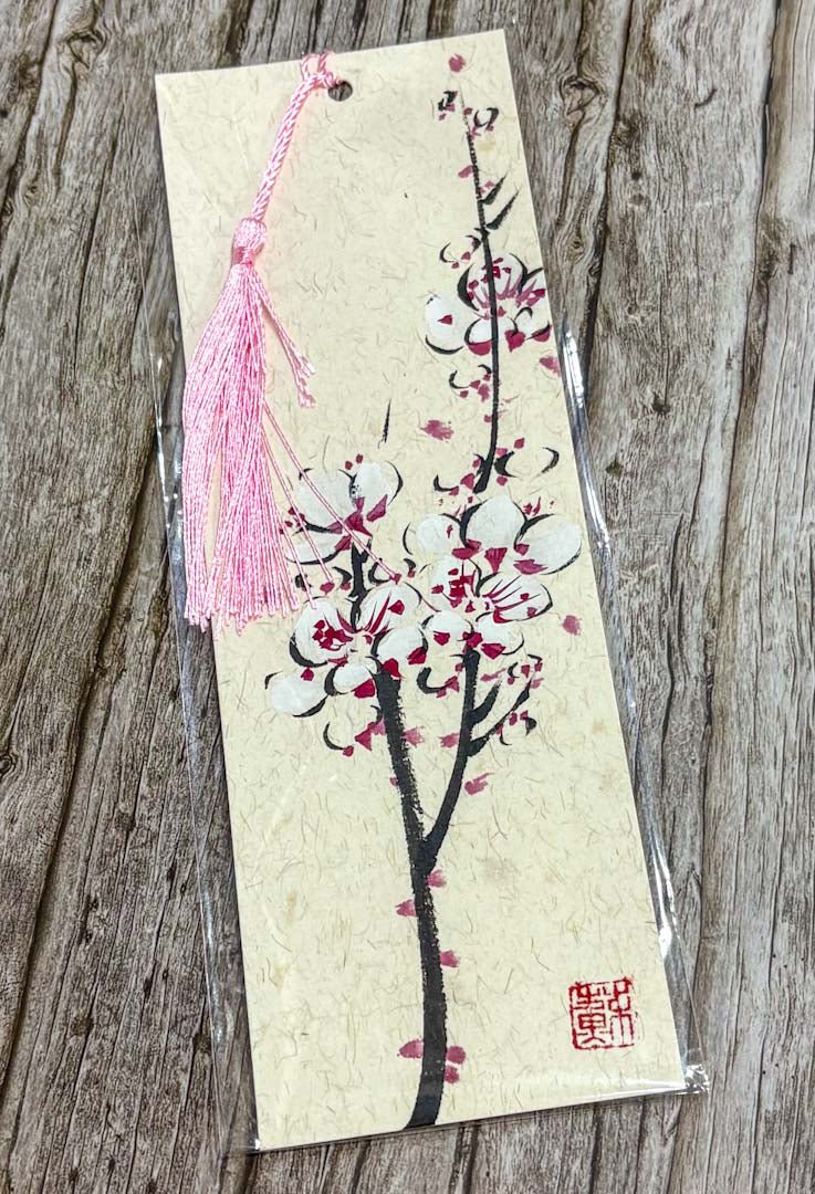 Handpainted Chinese Blossom Bookmark - Su Yao - Just Makers Su Yao Wukong China Art Craft