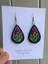 Handpainted Mandala Earrings by Applique Originals_Just Makers