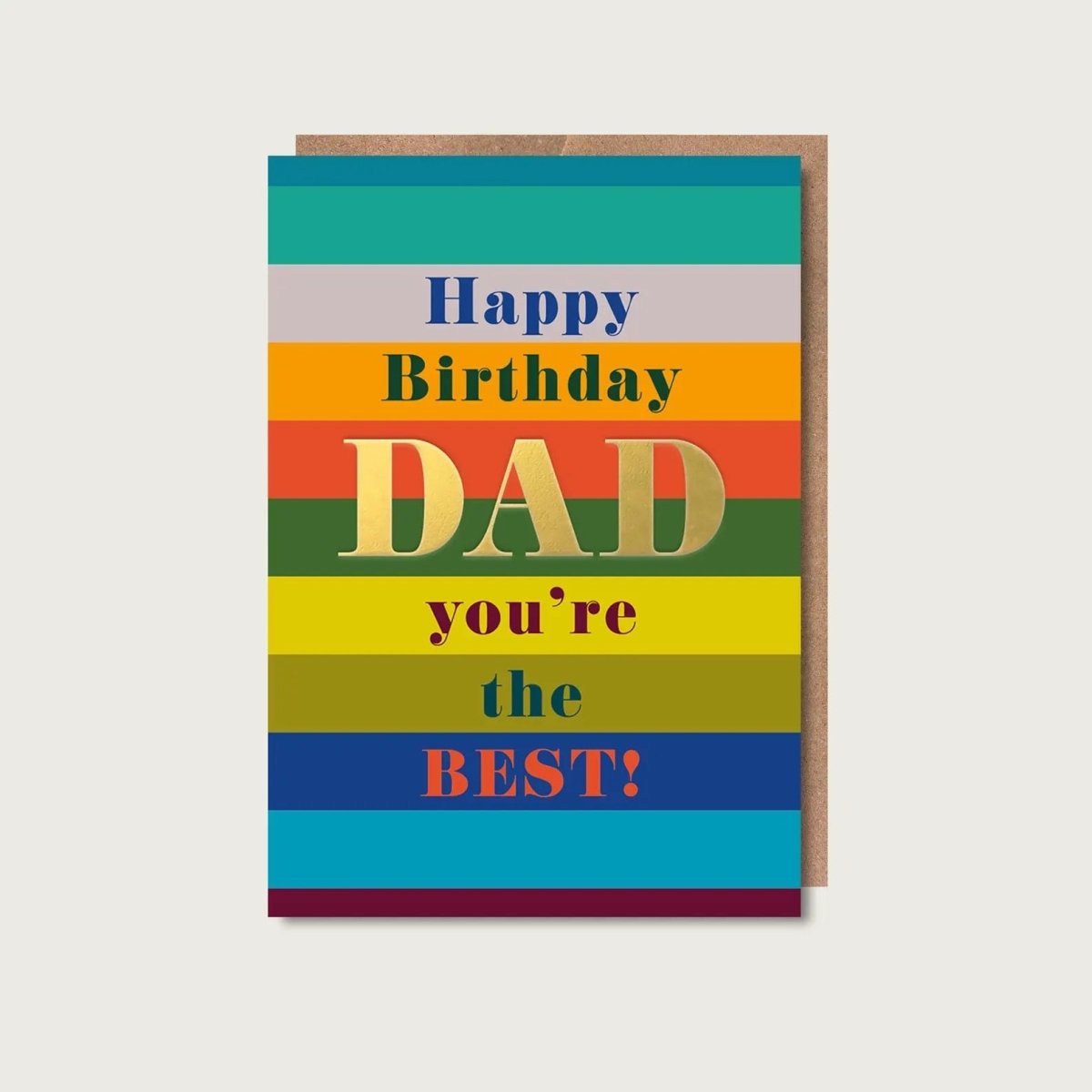 Happy Birthday Best Dad Card - Maggie Magoo Designs - Just Makers Maggie Magoo Designs