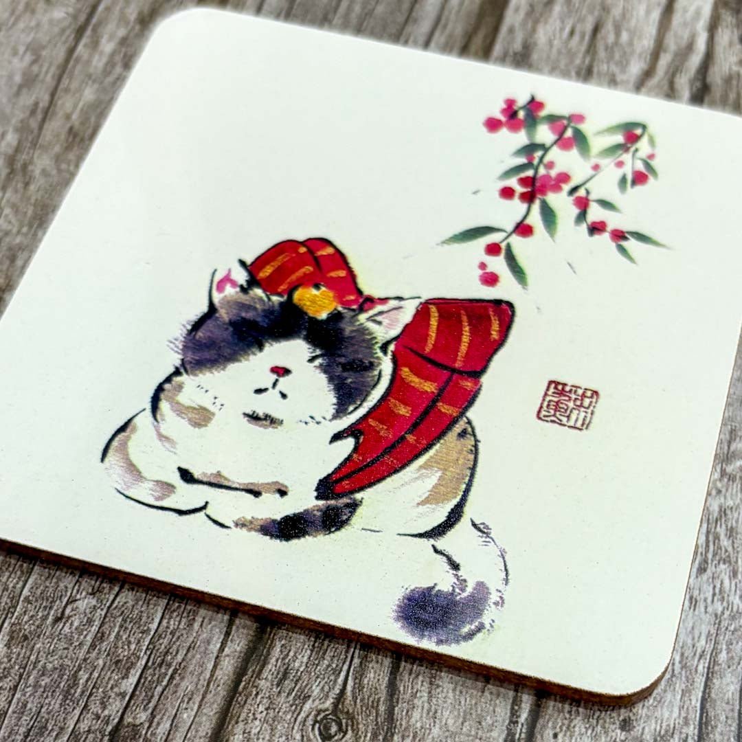 Happy Sleeping Cat Coaster - Su Yao - Just Makers Su Yao Wukong China Art Craft