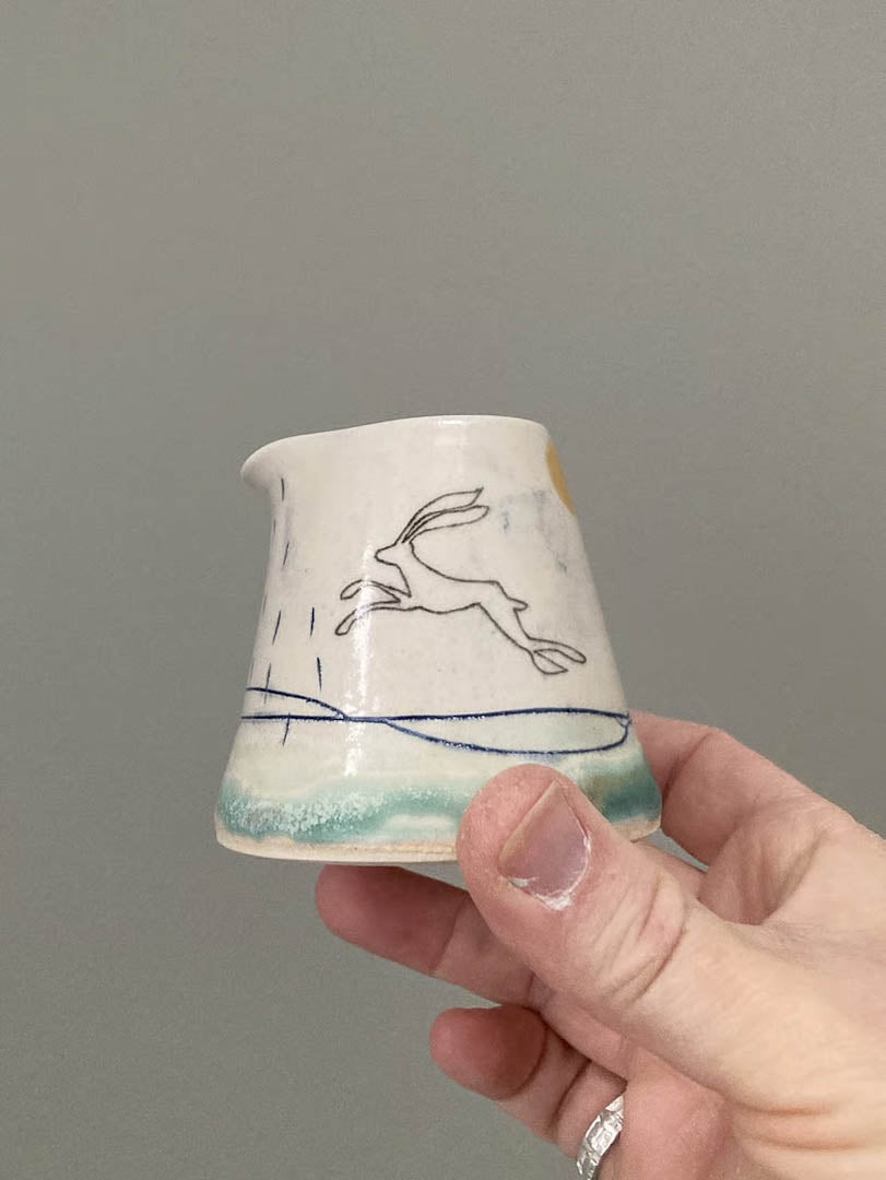 Lorna Gilbert: Hare Pourer - Just Makers Lorna Gilbert Ceramics