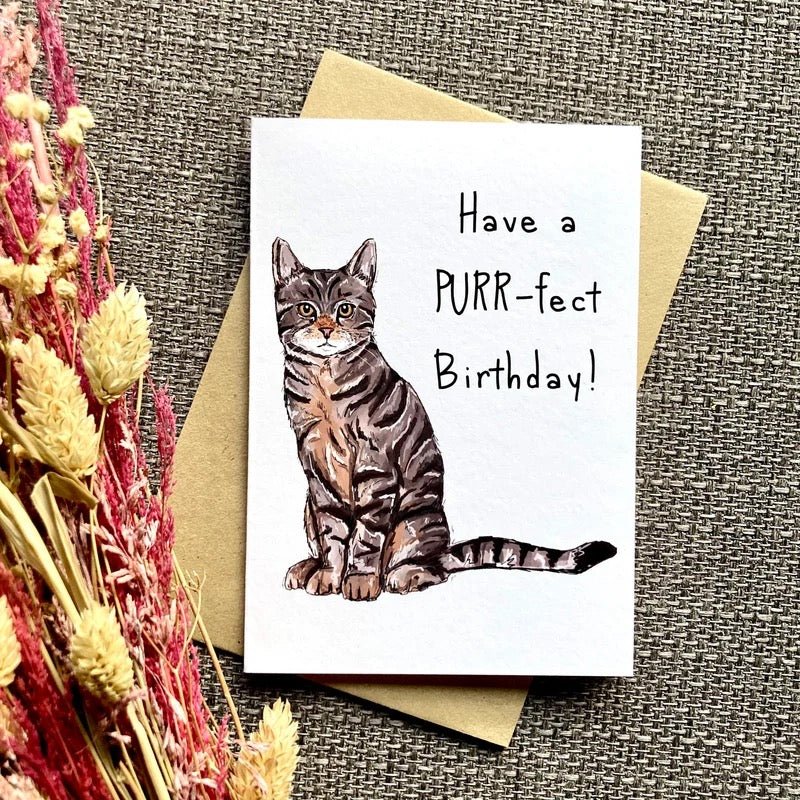 Have a PURR - fect Birthday Card - HD Designs - Just Makers HD Designs
