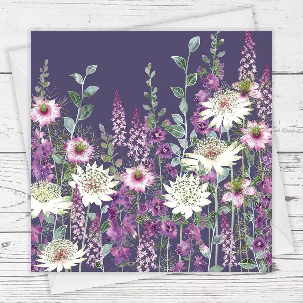 Heavenly Evening Greeting Card - Fiona Calder - Just Makers Fiona Calder Designs