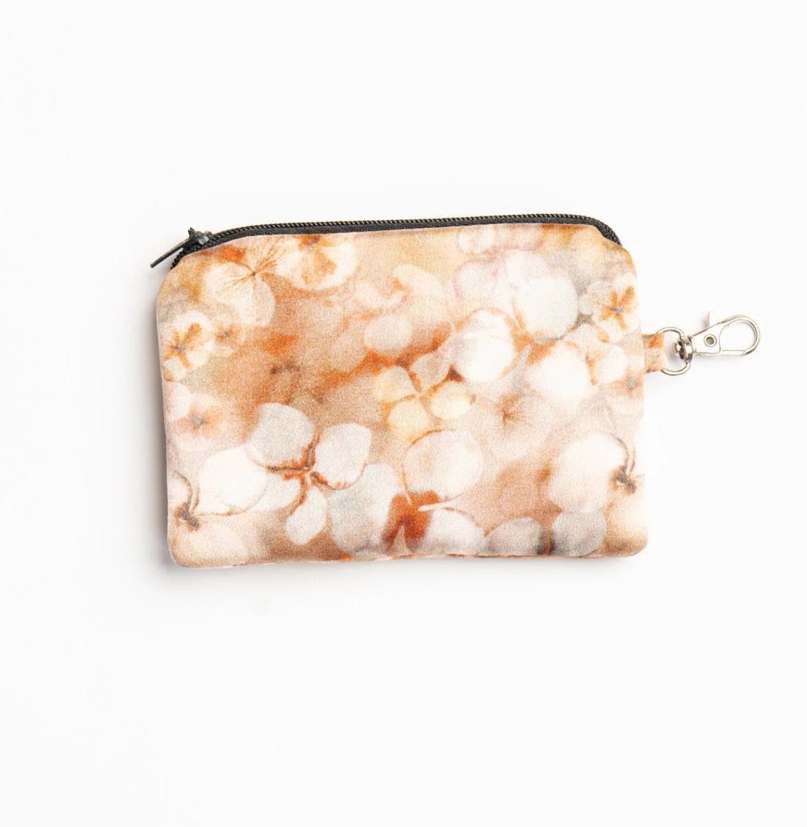 Hydrangeas Silk Pouch / Coin Purse - Pattern Passion - Just Makers Pattern Passion