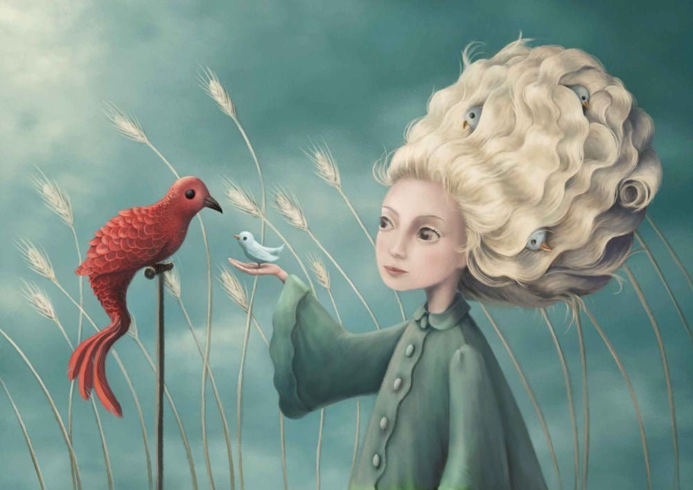 Bird Nest Greeting Card Demelsa Haughton - Just Makers Demelsa Haughton Illustration