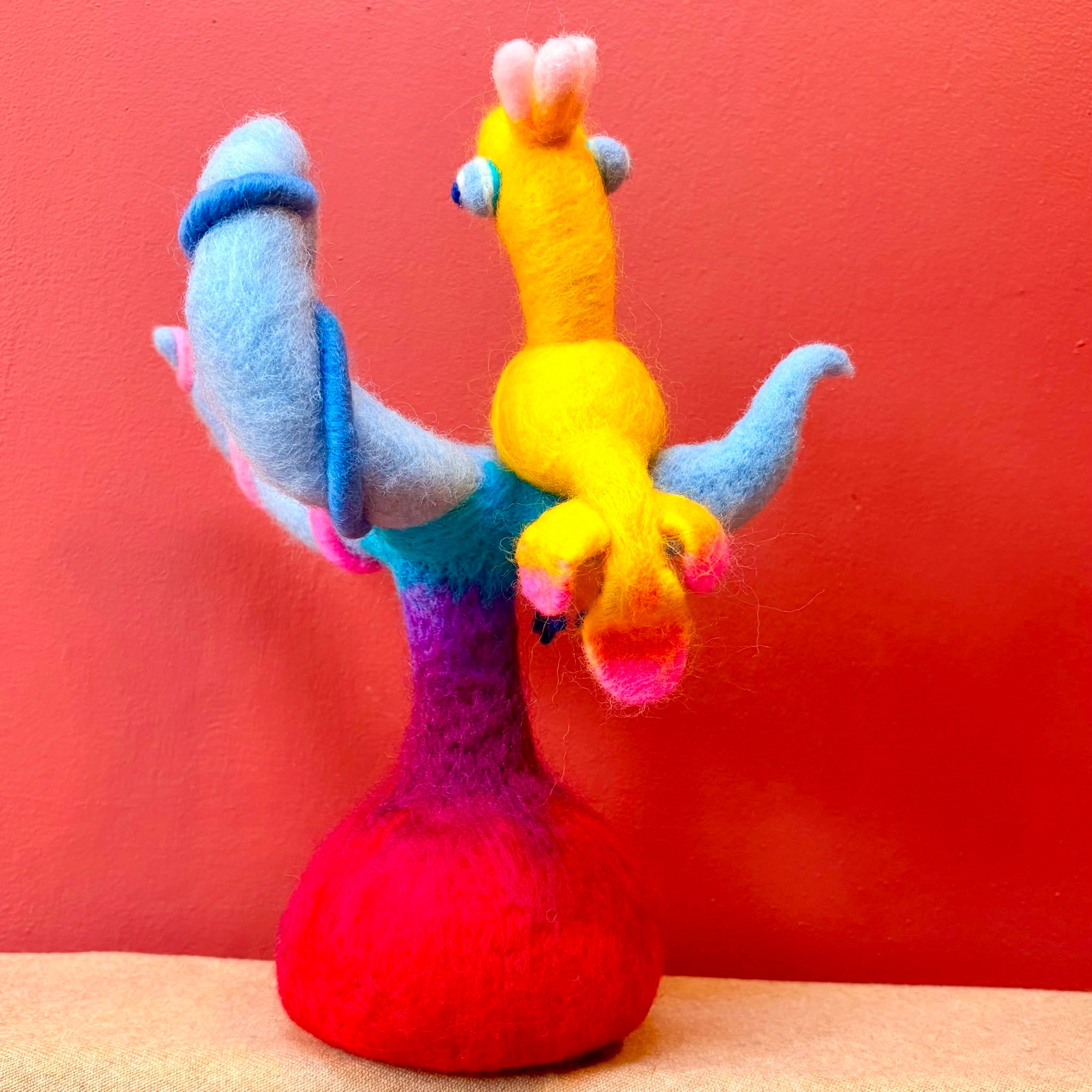 Is It a Peach or Nectarine? Felt Sculpture - Felts by Hannah_Just Makers