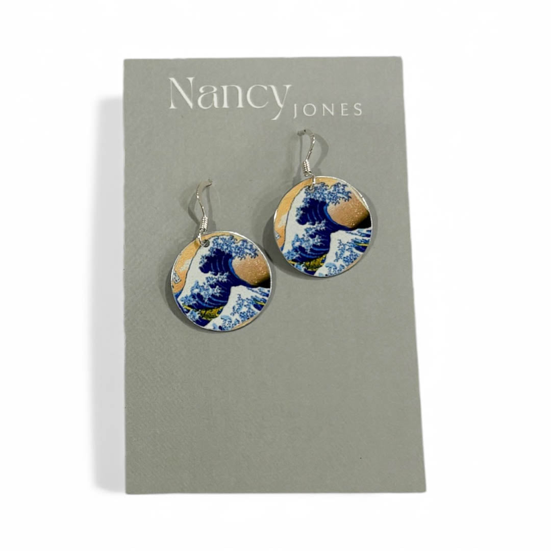 Japanese Waves Earrings - Nancy Jones_Just Makers