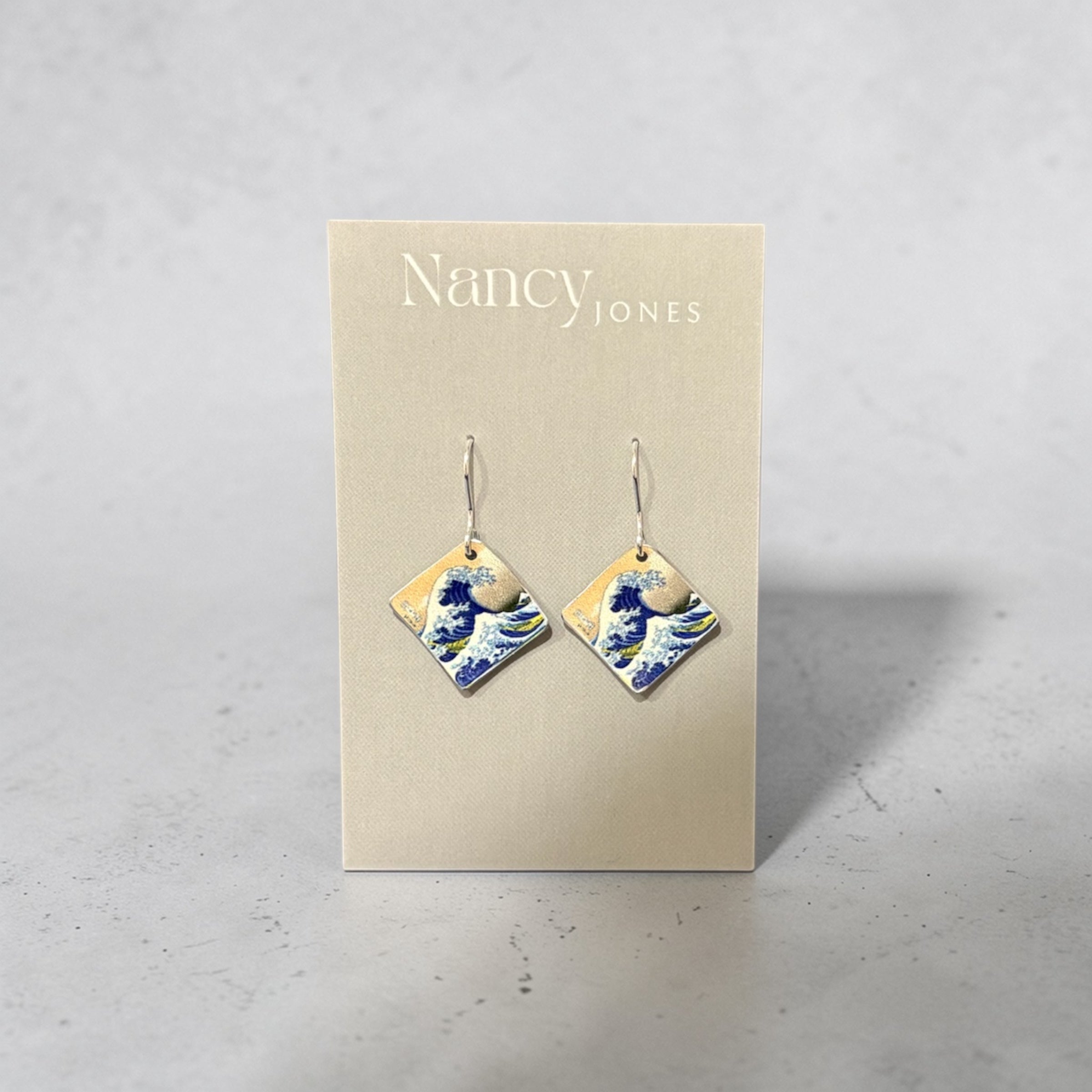 Japanese Waves Earrings - Nancy Jones - Just Makers Nancy Jones Jewellery