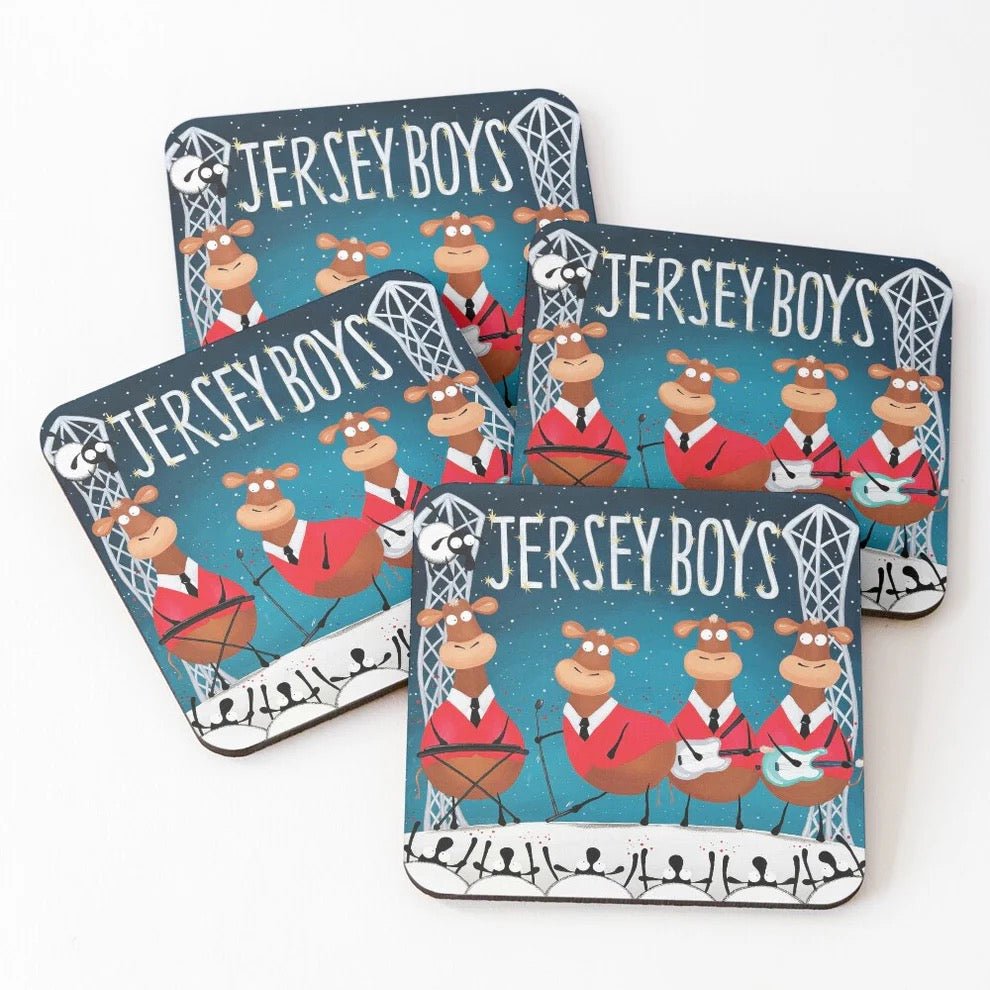 Jersey Boys Coaster - Mervyn Tay Art - Just Makers Mervyn Tay Art