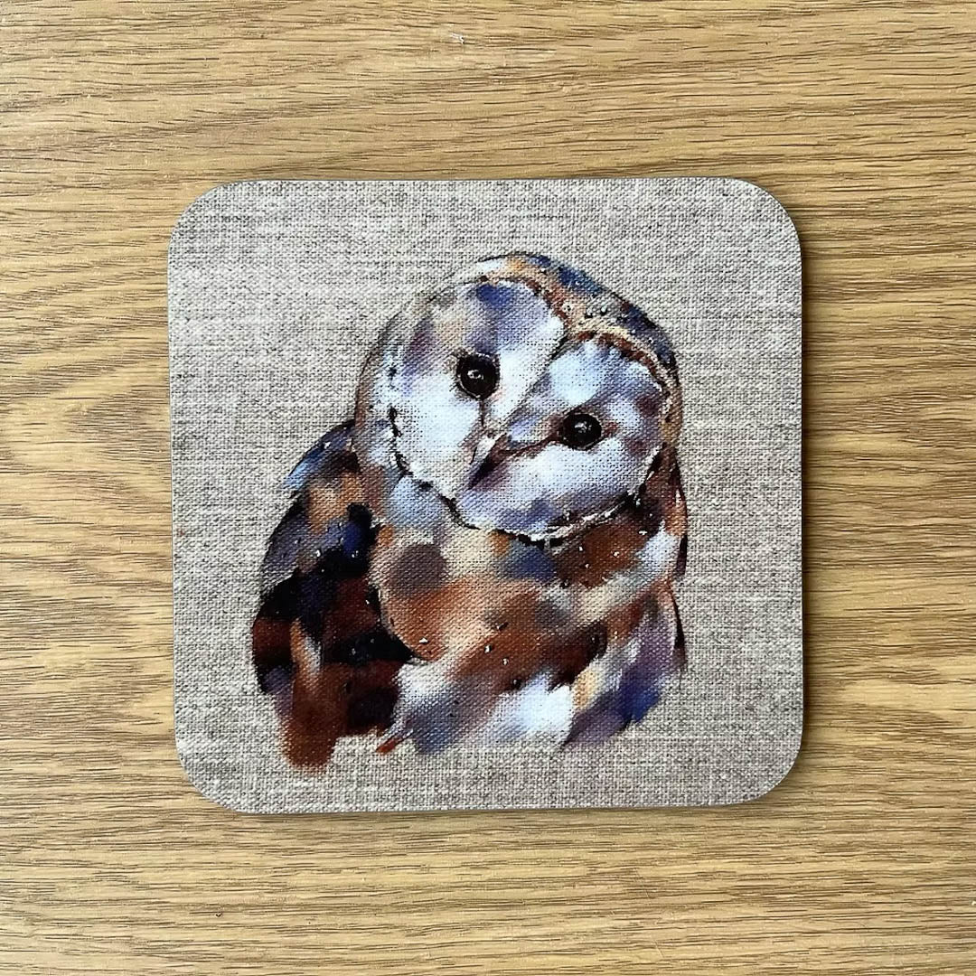 Katherine Whitby Art Owl Coaster_Just Makers