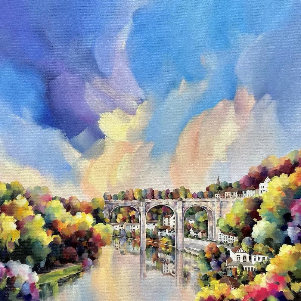 Viaduct Views Knaresborough, Kilburn Greeting Card - Just Makers Katherine Whitby